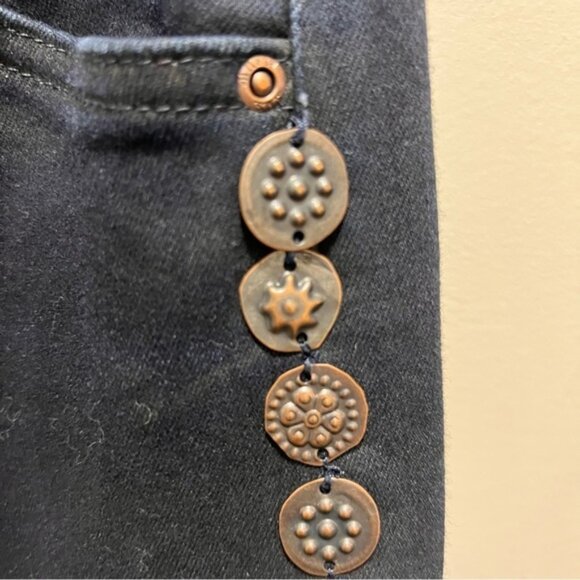 Scotch  Soda Metal Embellished High Rise Skinny Jeans Size 30 - Picture 4 of 12